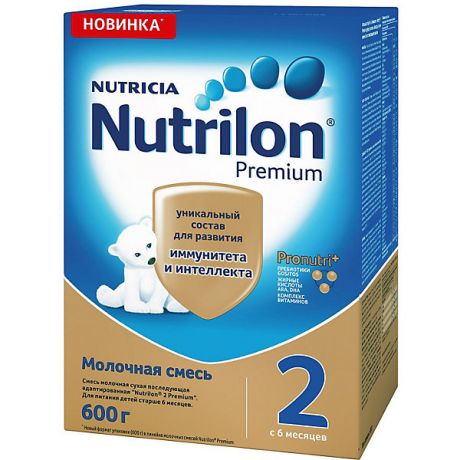Nutrilon Молочная смесь Nutrilon Premium 2, с 6 мес, 600 г