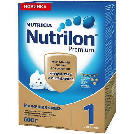 Nutrilon Молочная смесь Nutrilon Premium 1, с 0 мес, 600 г