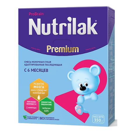 Nutrilak Молочная смесь Nutrilak Premium 2, с 6 мес, 350 г