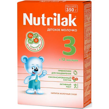 Nutrilak Молочный напиток Nutrilak 3, с 12 мес, 350 г