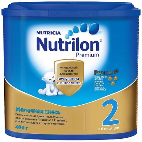 Nutrilon Молочная смесь Nutrilon Premium 2, с 6 мес, 400 г