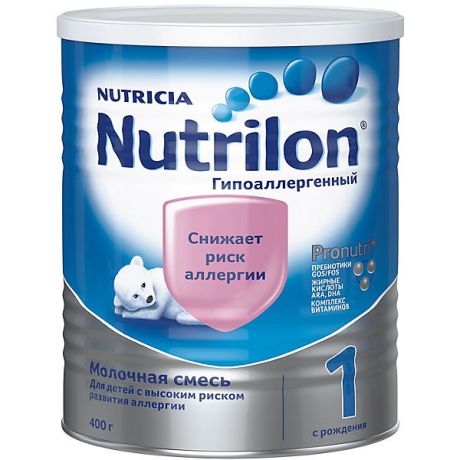 Nutrilon Молочная смесь Nutrilon 1 гипоаллергенный, с 0 мес, 400 г