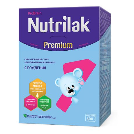 Nutrilak Молочная смесь Nutrilak Premium 1, с 0 мес, 600 г