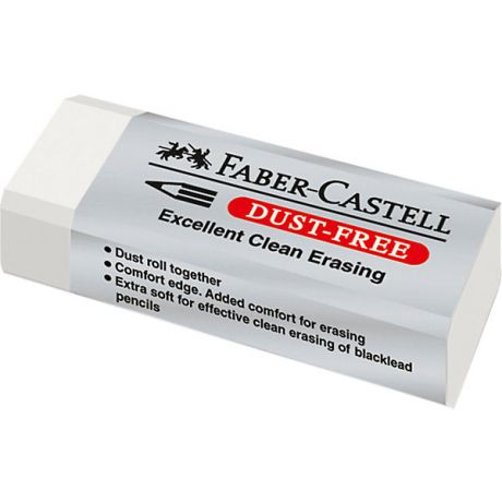 Faber-Castell Ластик Faber-Castell Dust Free, белый