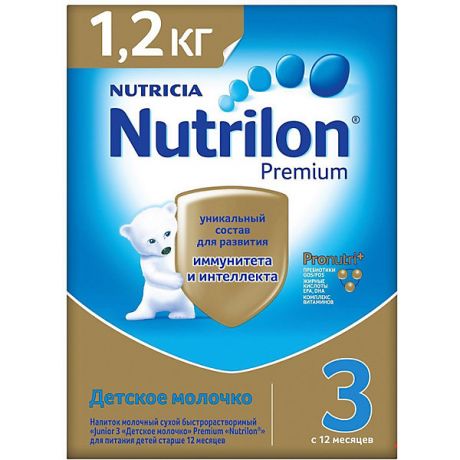 Nutrilon Детское молочко Nutrilon Premium 3, с 12 мес, 1200 г