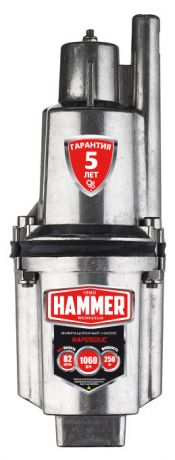 Насос вибрационный Hammer NAP250UC(25), 250 Вт, 1060 л/ч, верхний забор воды