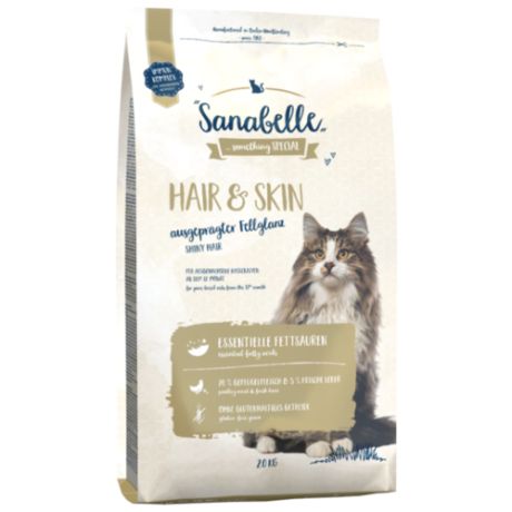 Корм для кошек Sanabelle для здоровья кожи и шерсти 2 кг