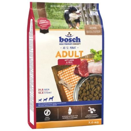 Сухой корм для собак Bosch Adult ягненок 3 кг
