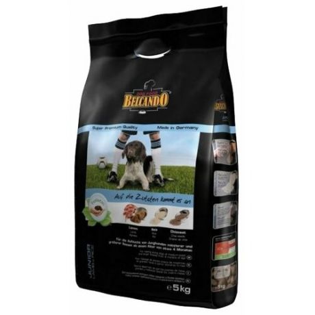 Корм для собак Belcando (5 кг) Junior Lamb & Rice для щенков склонных к аллергическим реакциям средних и крупных пород с 4 месяцев