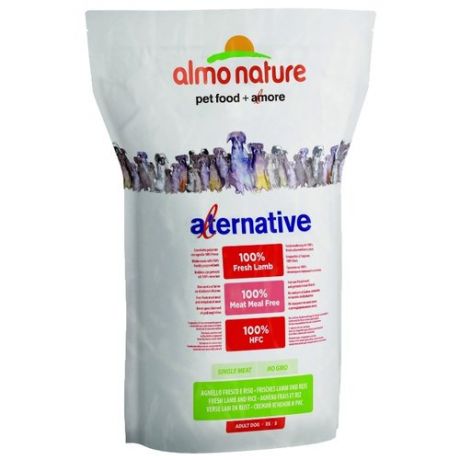 Сухой корм для собак Almo Nature Alternative ягненок с рисом 3.75 кг (для мелких пород)