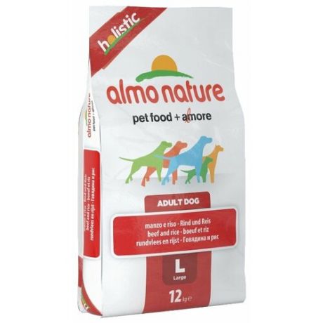 Сухой корм для собак Almo Nature Holistic говядина 12 кг (для крупных пород)