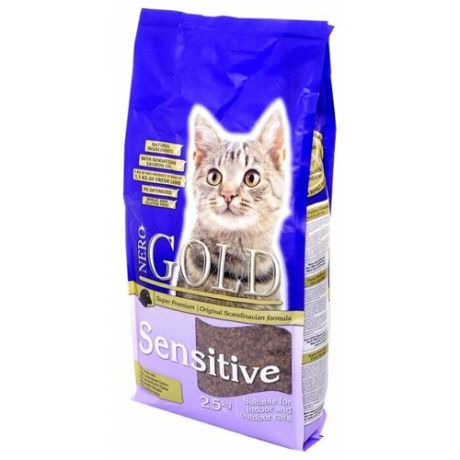 Корм для кошек Nero Gold при чувствительном пищеварении, с ягненком 2.5 кг
