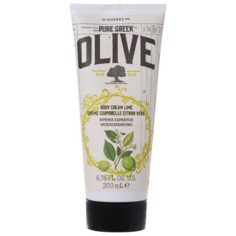 Крем для тела KORRES Pure Greek Olive Олива и лайм, 200 мл