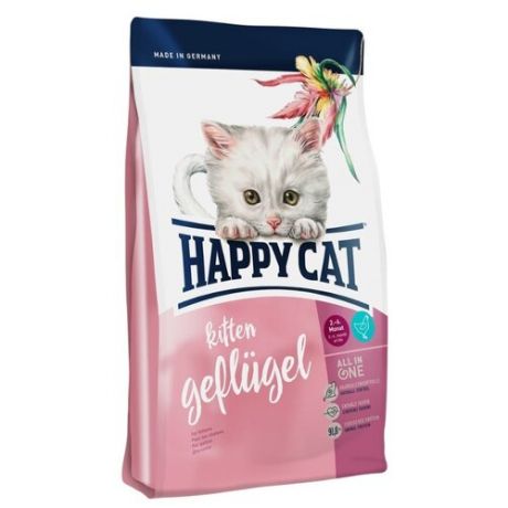 Корм для котят Happy Cat Supreme с 5 недель домашняя птица 300 г