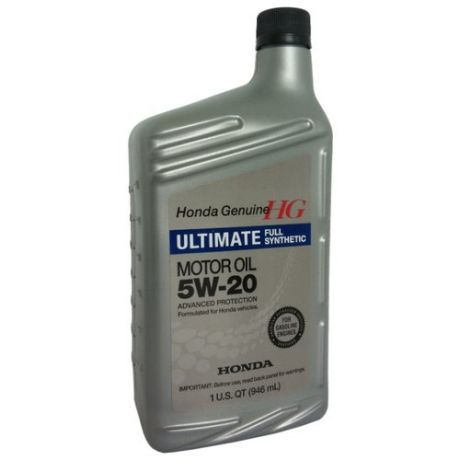 Моторное масло Honda Full Synthetic 5W20 SN 0.946 л