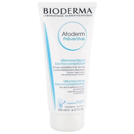 Крем для тела Bioderma Atoderm Preventive Nourishing Cream, тюбик, 200 мл