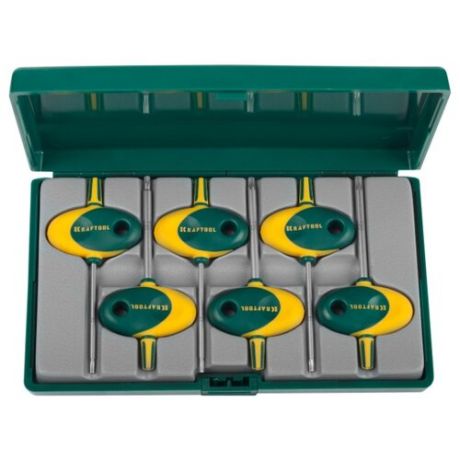 Набор гаечных ключей Kraftool (6 предм.) 27440-H6 зеленый/желтый