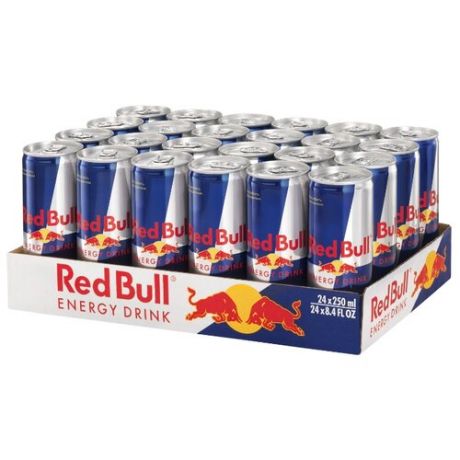 Энергетический напиток Red Bull, 0.25 л, 24 шт.
