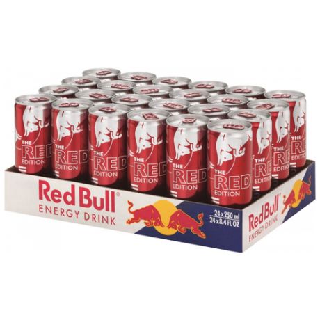 Энергетический напиток Red Bull Red edition, 0.25 л, 24 шт.