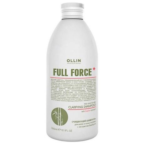 OLLIN Professional шампунь Full Force Clarifing Hair & Scalp очищающий с экстрактом бамбука 300 мл