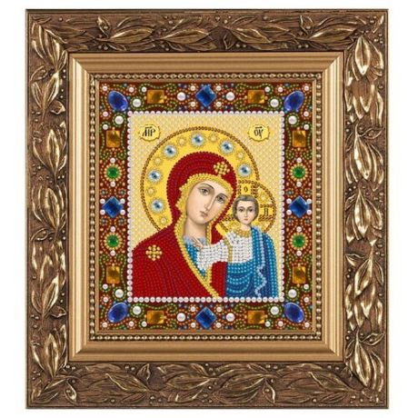 NOVA SLOBODА Набор для вышивания бисером иконы Богородица Казанская 13 х 15 см (Д6025)