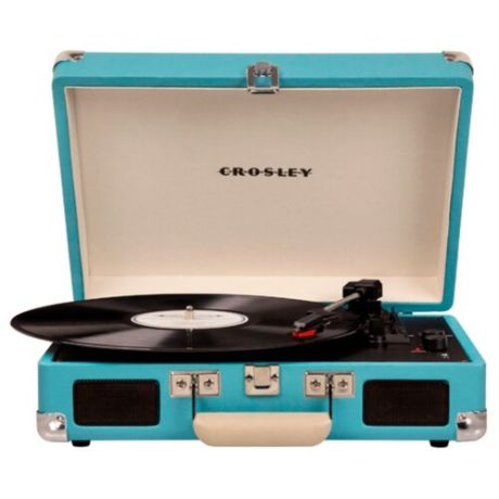 Виниловый проигрыватель Crosley Cruiser Deluxe CR8005D turquoise