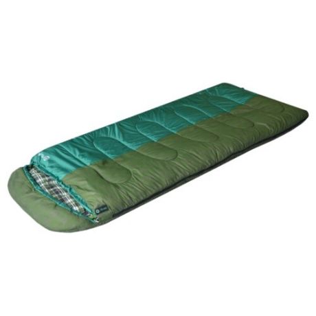 Спальный мешок PRIVAL Привал зеленый с правой стороны