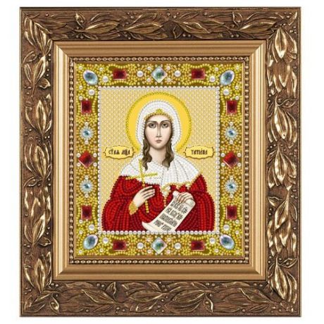NOVA SLOBODА Набор для вышивания бисером иконы Св. Мученица Татиана (Татьяна) Римская 13 х 15 см (Д6171)