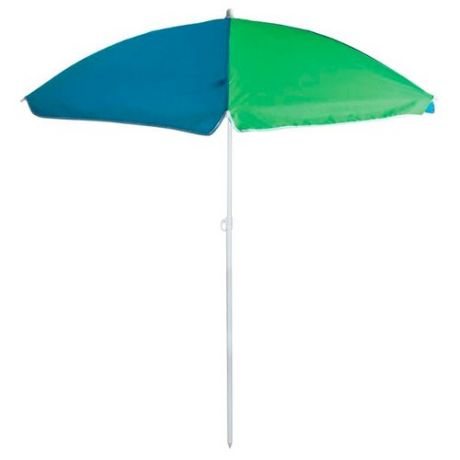 Пляжный зонт ECOS BU-66 купол 145 см, высота 170 см зеленый/синий