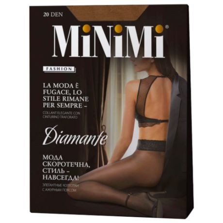 Колготки MiNiMi Diamante 20 den, размер 3-M, daino (коричневый)