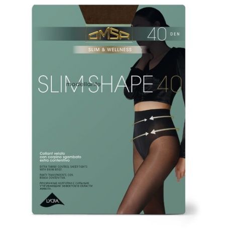 Колготки Omsa Slim Shape 40 den, размер 2-S, lola (коричневый)