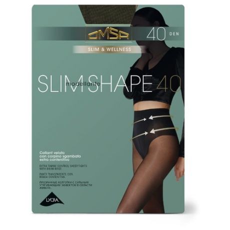 Колготки Omsa Slim Shape 40 den, размер 2-S, fumo (серый)