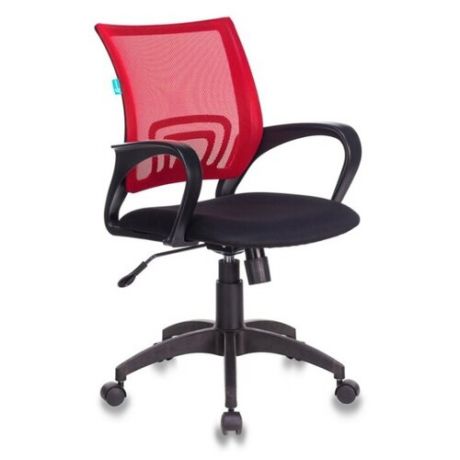 Компьютерное кресло Бюрократ CH-695N офисное, обивка: текстиль, цвет: красный / черный