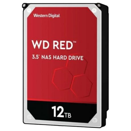 Жесткий диск Western Digital Red 12 TB (WD120EFAX) черный/серебристый/красный