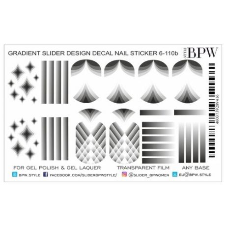 Слайдер дизайн BPW style градиент Геометрия черный SD6-110B 2 г черный