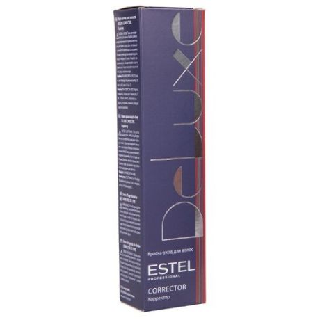 Estel Professional De Luxe Corrector цветная краска-уход для волос, 60 мл, 0/33 корректор желтый