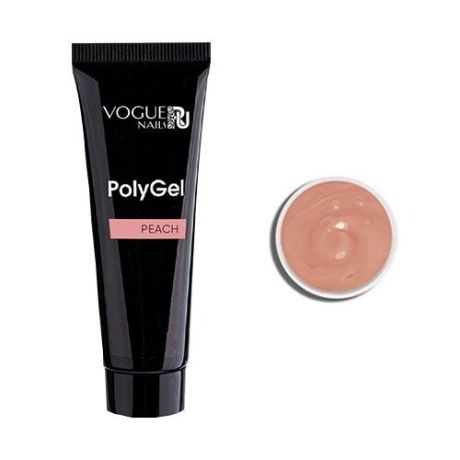 Акригель Vogue Nails PolyGel камуфлирующий для моделирования, 20 мл peach