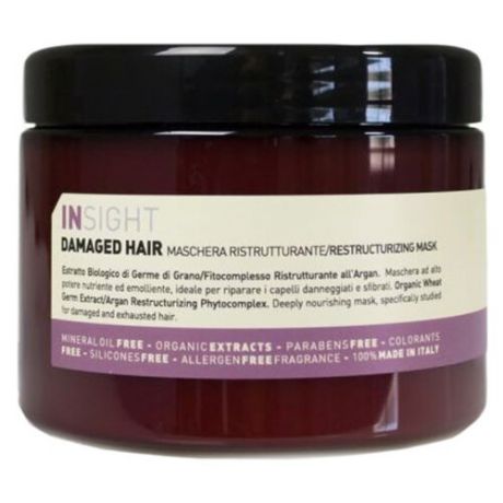 Insight DAMAGED HAIR Реструктурирующая маска для волос, 500 мл