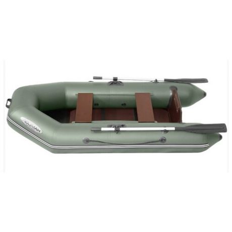 Надувная лодка Лоцман М-280 ЖС зеленый