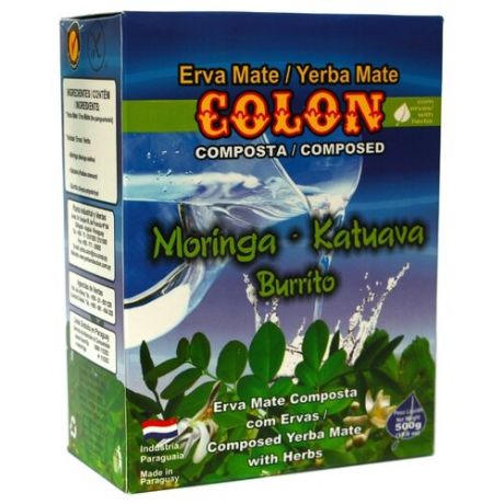 Чай травяной Colon Yerba mate Moringa-Katuava-Burrito, 500 г