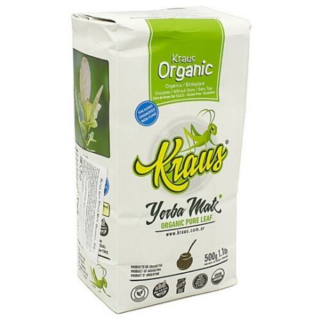 Чай травяной Kraus Yerba mate Organica pure leaf, 500 г