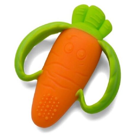 Прорезыватель Infantino Морковка зеленый/оранжевый