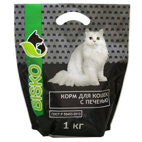Корм для кошек Bisko сухой с печенью 1 кг
