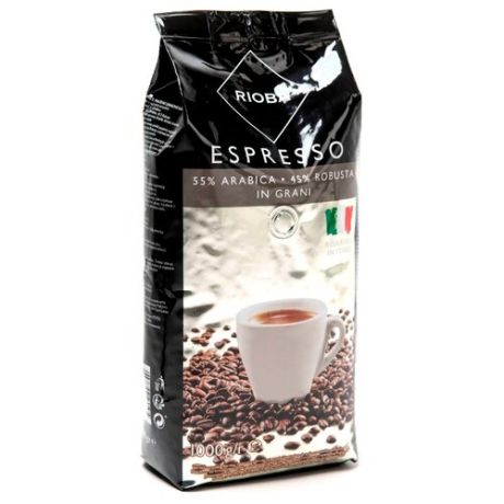 Кофе в зернах Rioba Espresso Silver, арабика/робуста, 1 кг