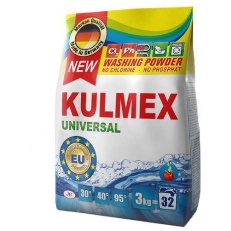 Стиральный порошок Kulmex Универсальный 3 кг пластиковый пакет