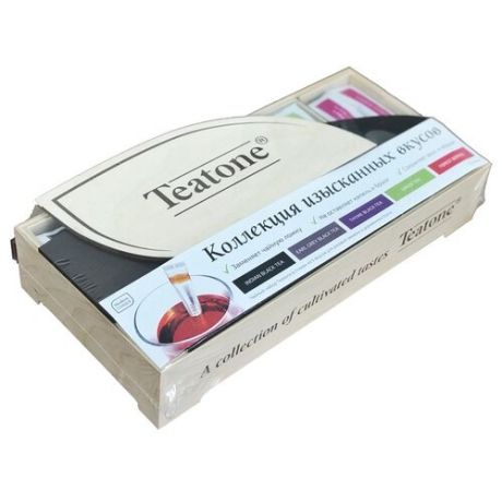 Чай Teatone Коллекция изысканных вкусов ассорти в стиках подарочный набор, 75 шт.