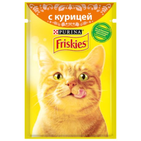 Корм для кошек Friskies с курицей 85 г (кусочки в соусе)