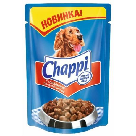Влажный корм для собак Chappi говядина 100г