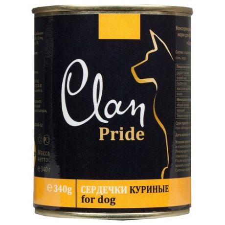 Корм для собак CLAN Pride Сердечки куриные для собак (0.340 кг) 1 шт.