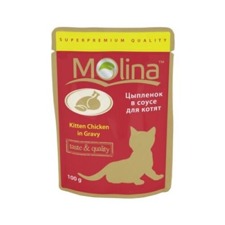 Корм для кошек Molina Пауч для котят Цыпленок в соусе (0.1 кг) 1 шт.